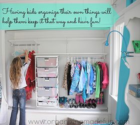 how to get an organized kids closet, closet, organizing