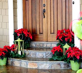 front entrance decor for the holidays, christmas decorations, curb appeal, outdoor living, seasonal holiday decor