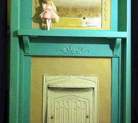 fireplace makeover using chalkboard paint, chalkboard paint, fireplaces mantels, painting