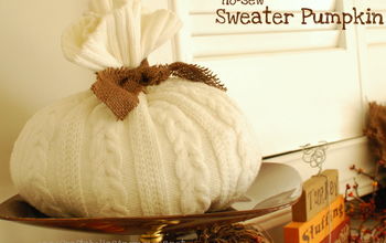DIY Wednesday!  No-Sew Sweater Pumpkin Tutorial & Pumpkin Contest!