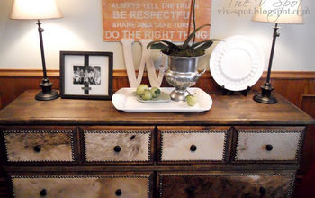 An ugly dresser gets a rustic make-over