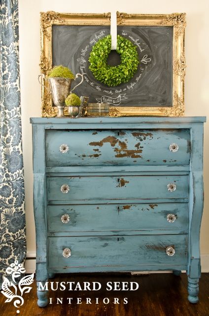 an interview with miss mustard seed and a book giveaway, painted furniture, A stunning chest painted with Miss Mustard Seed Paints