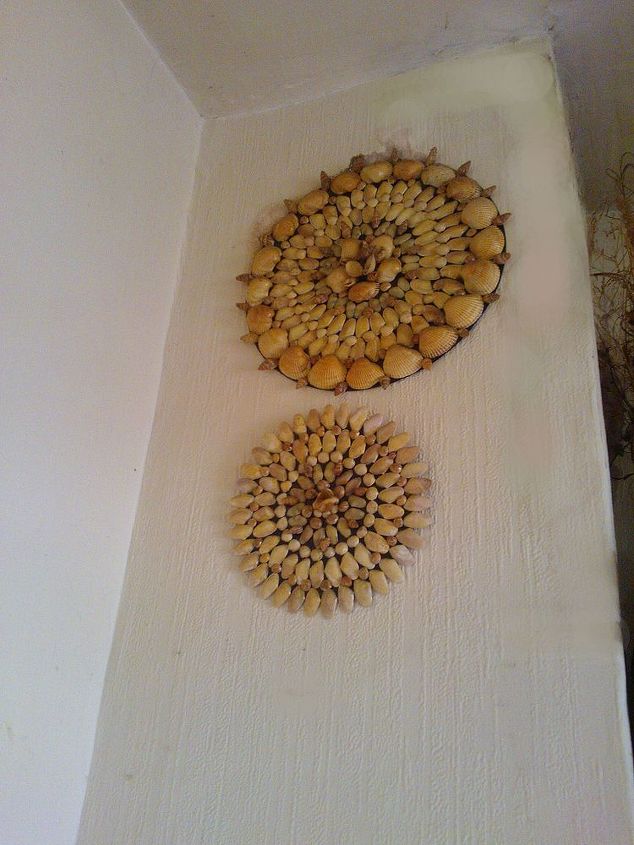diy sea shells and vinyl wall art, crafts, Here is the finished wall art I hope you like it