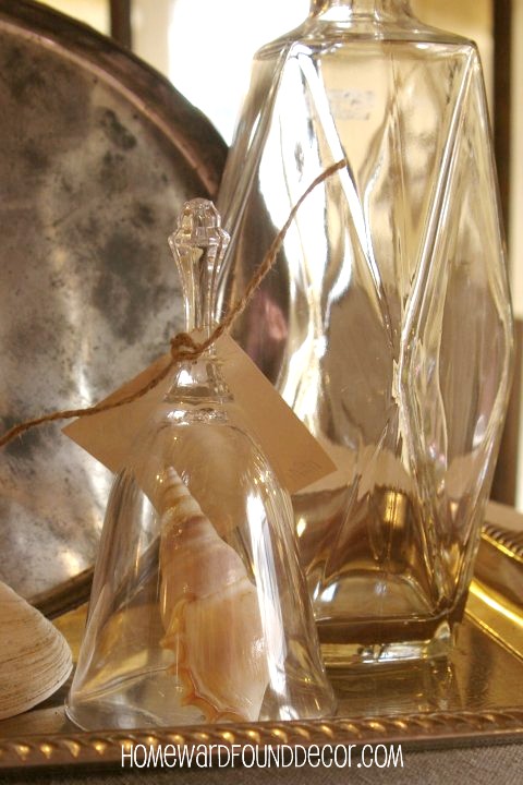 5 easy seashell display ideas, home decor, a tiny glass bell as cloche over one special shell
