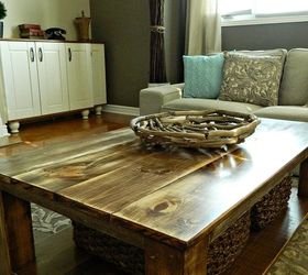 diy rustic coffee table with storage in about 3 or 4 days, diy, painted furniture, rustic furniture, woodworking projects, It just fits the room perfectly