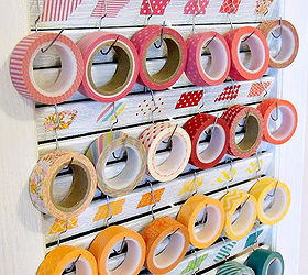 shutter washi tape holder, cleaning tips, craft rooms, repurposing upcycling