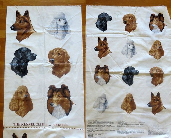 easy to make dog pillows, crafts, This fabric from The Kennel Club has head shots of various breeds of dogs