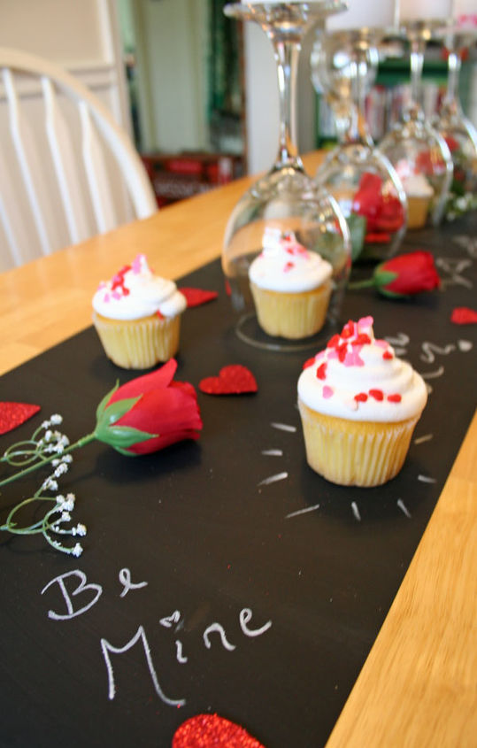 diy valentine s day table, painted furniture, seasonal holiday decor, valentines day ideas