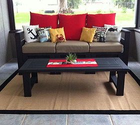 diy outdoor living space, home decor, outdoor furniture, outdoor living, Loving it