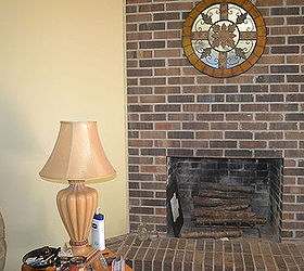q how to refinish a brick fire place, concrete masonry, diy, fireplaces mantels, home decor