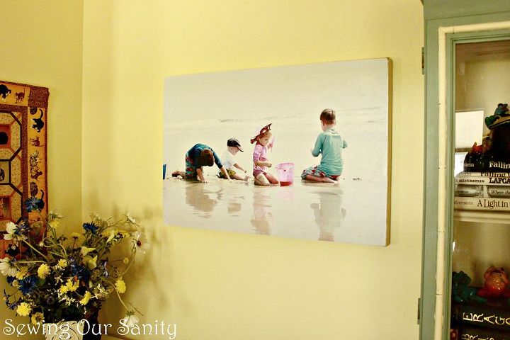 photo mounted on wood, home decor