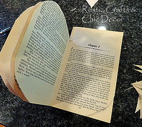 transform an old paperback book into a decorative pumpkin, crafts, I continued until I was completely through the book I then began gluing and shaping the pages into a full pumpkin