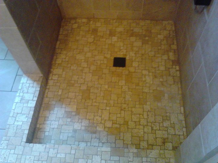 before amp after shower stall, bathroom, remodeling, tiling