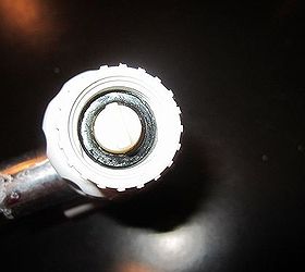 why you need to replace your shower head every 6 months, bathroom ideas, home maintenance repairs, how to, plumbing, The shower head adapter was full of biofilm crust as shown stuck to the rubber o ring