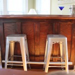here s a diy pottery barn like bar, painted furniture, It even has a foot rest