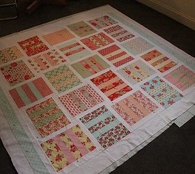 quilting and pin basting a quilt, crafts