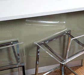 6 considerations when decorating a small space, home decor, shabby chic, These clear barstools can give off a more open kitchen space