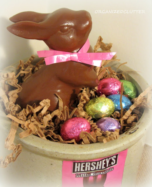 2013 holiday decorating and crafts jan july 4th recap, crafts, easter decorations, seasonal holiday decor, valentines day ideas, Thrift shop faux chocolate bunnies http organizedclutterqueen blogspot com 2013 02 faux chocolate easter bunnies html
