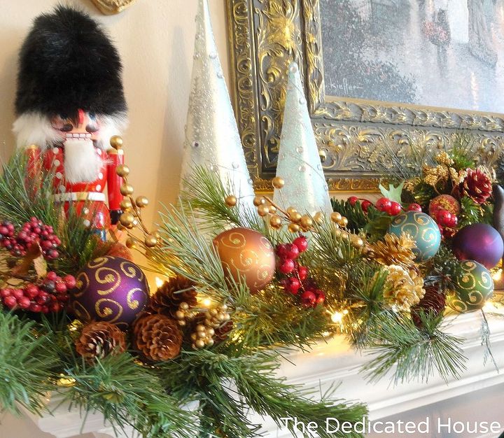 the christmas mantel 2012, christmas decorations, seasonal holiday decor