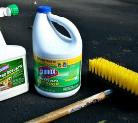 how to clean moldy gutters and bricks, cleaning tips, concrete masonry, curb appeal, The outdoor friendly Clorox cleaner