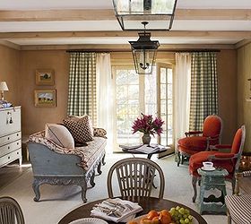 6 considerations when decorating a small space, home decor, shabby chic, Pulling furniture to the center of the room can give the illusion that there is more space around them