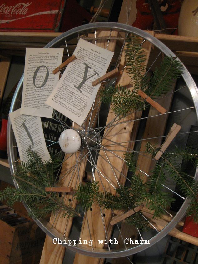 a bike rim wreath, crafts, doors, repurposing upcycling, wreaths