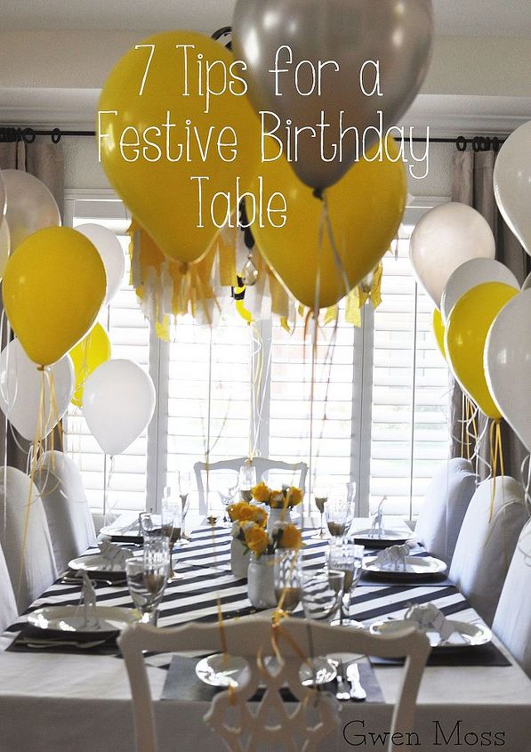 7 tips for setting a fabulously festive birthday table on a budget, crafts, home decor