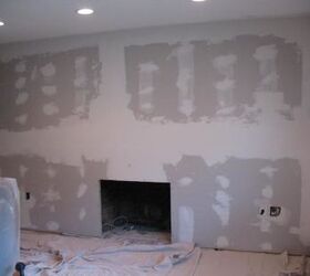 changing a brick wall, After adding the drywall and mudding