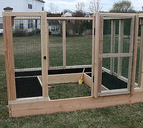 diy raised bed garden enclosure, diy, gardening, raised garden beds, We built this enclosure with lots of room to maneuver inside We plan to maximize planting space by adding potted veggies and maybe some grow bags as well