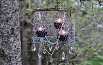 Rustic Upcycled Outdoor Chandelier