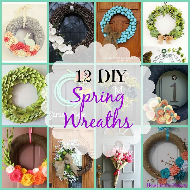 12 diy spring wreaths, crafts, seasonal holiday decor, wreaths