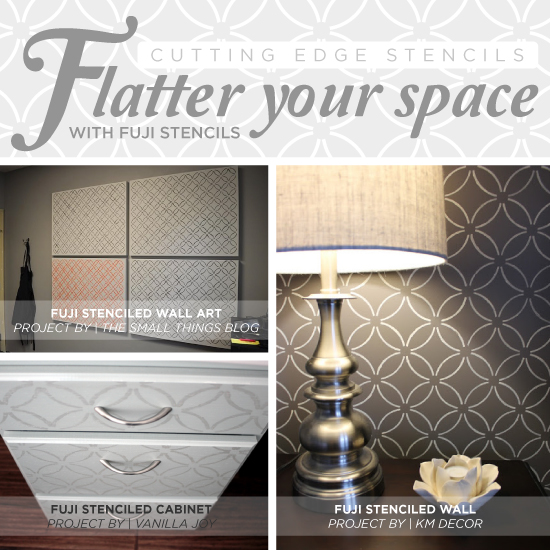 cutting edge stencils shares five flattering diy projects using the fu, bedroom ideas, home decor, painting, wall decor