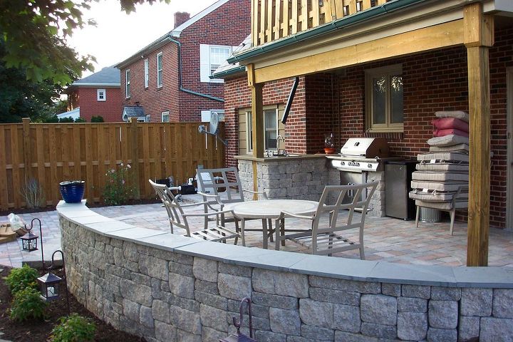 before after, concrete masonry, outdoor living, patio