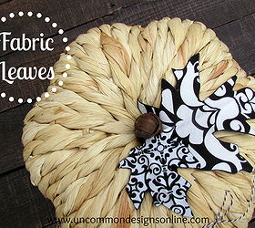 creating fabric leaves perfect for accenting your fall decor, crafts, Fabric Leaves