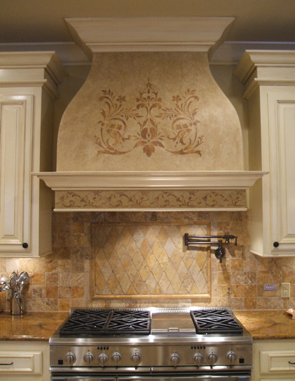 design tip looking to spice up your kitchen create a focal point with a spectacular, home decor, kitchen backsplash, kitchen design, Embed a design in the finish to draw more attention to a beautiful backsplash
