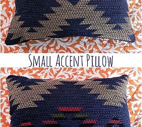super easy throw pillows, crafts, Small accent pillow made from one fabric sample