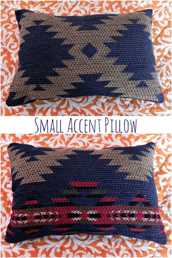 super easy throw pillows, crafts, Small accent pillow made from one fabric sample