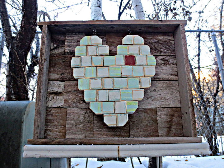 wood heart reclaimed valentine myalteredstate, crafts, seasonal holiday decor, valentines day ideas, woodworking projects