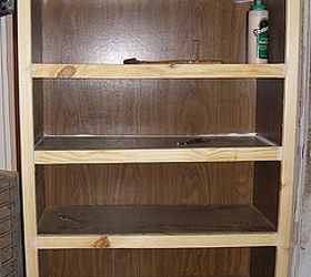 turning a cheapo goodwill bookshelf into a custom made project sort of, painted furniture, storage ideas