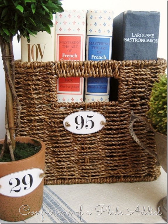 easy ideas for stylish storage, storage ideas, DIY faux French enamel number plates See how here