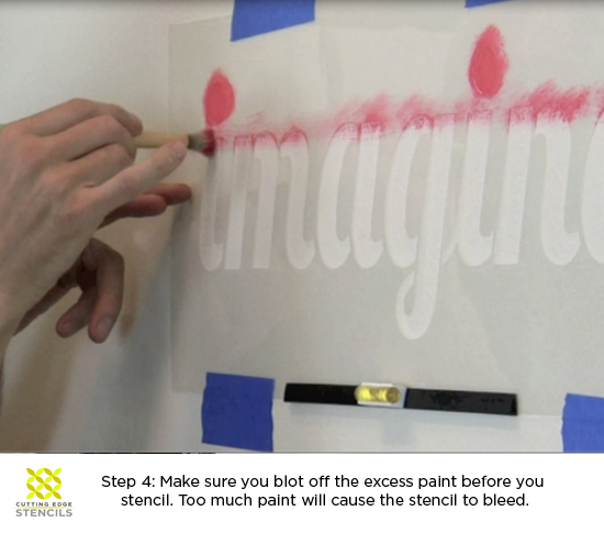 video tutorial how to stencil the imagine wall stencil, diy, home decor, how to, painting, wall decor