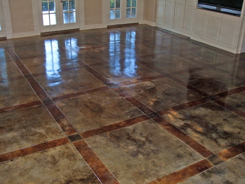 floor tile cleaning, home maintenance repairs, tile flooring, Concrete Acid Staining 3