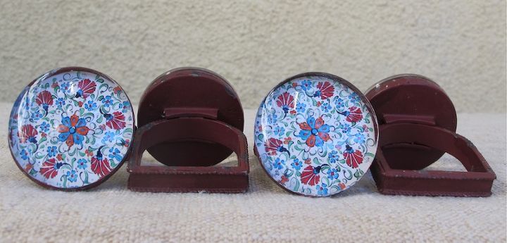 give away charleston knob company, painted furniture, windows, Front back view of napkin rings