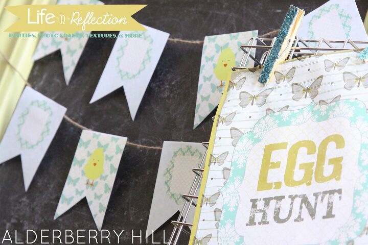egg hunt pennant banner amp sign life n reflection free printable, crafts, easter decorations, seasonal holiday decor