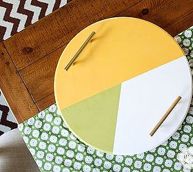 diy colorblock tray, crafts, Adds modern touch to your space Inspired by Charm 31daysofhome