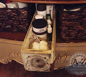repurposed in sight organizing solutions, organizing, The sewing machine drawers are perfect for tight spots under the sink