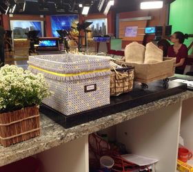 earth day tv appearance for hometalk, crafts, repurposing upcycling