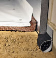 crawl space repair, Crawl Space Insulation vapor barrier and drainage