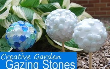 Dollar Store Marble Garden Gazing Stones