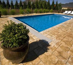 pavers easy installation and beautiful pool decks, decks, outdoor living, pool designs, Paver Stonelock Sandstone